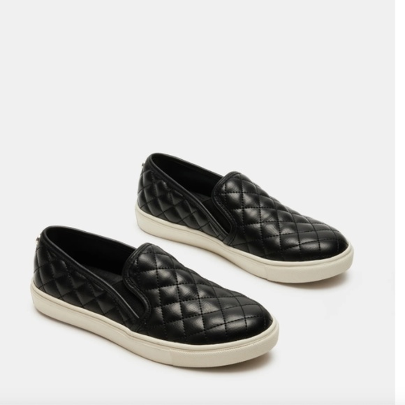 Steve Madden ECENTRCQ Quilted Slip-On Sneakers – Vegan Leather, Women’s Casual - Picture 4 of 12